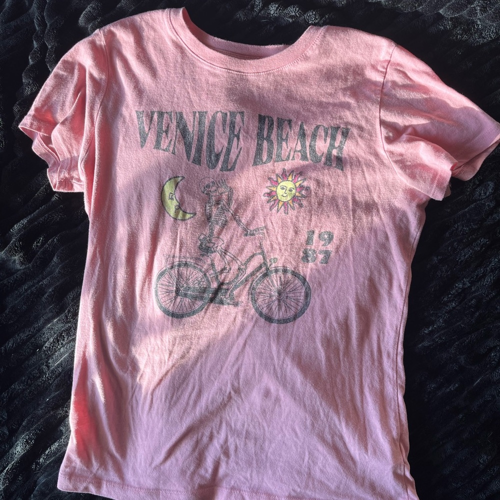 Venice Beach Pink Kids T-Shirt